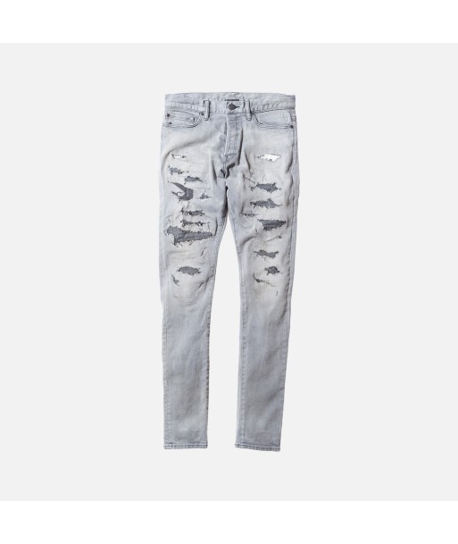 John Elliott The Cast 2 Destroyed Denim - Grey hantent personnes