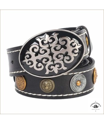 Ceinture Cuir Western Concho les ctes