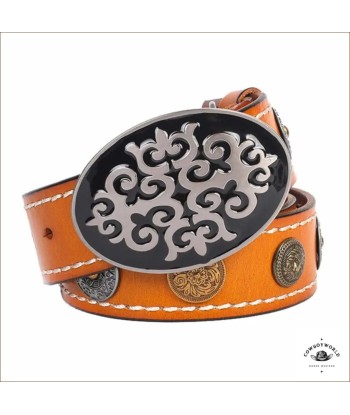 Ceinture Cuir Western Concho les ctes