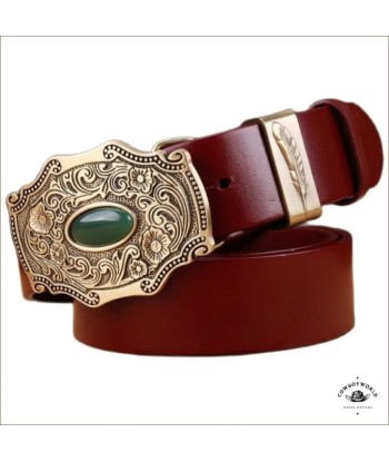 Ceinture Style Western Marron Femme Le MVP de beaucoup