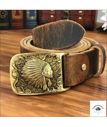 Ceinture Épaisse en Cuir Pour Homme Cowboy Faites des économies