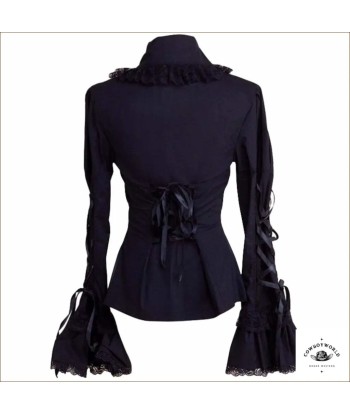 Blouse Noire Découpe Western 50-70% off 