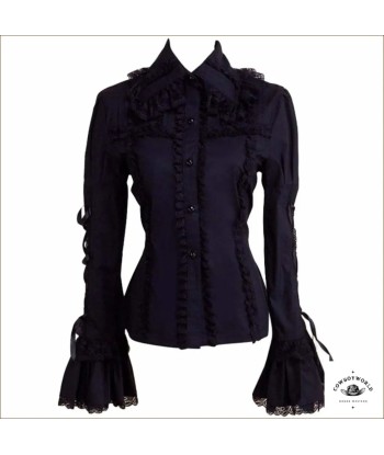 Blouse Noire Découpe Western 50-70% off 