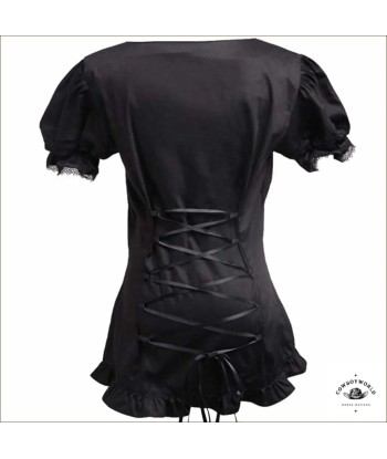 Blouse Noire Style Country Western le concept de la Pate a emporter 