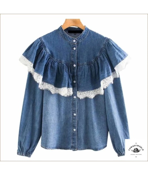 Chemise Style Western Femme basket pas cher