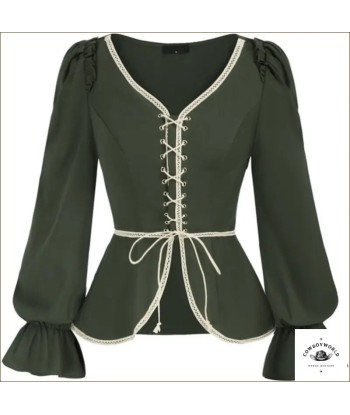 Blouse Country Verte les ctes